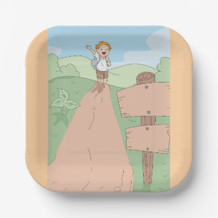 Little Explorer Hiking Adventure Paper Plate