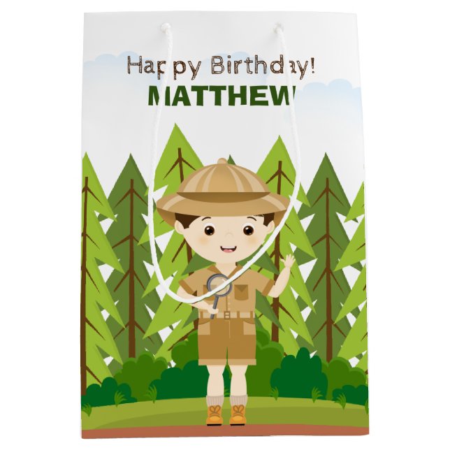 Little Explorer Medium Gift Bag (Front)