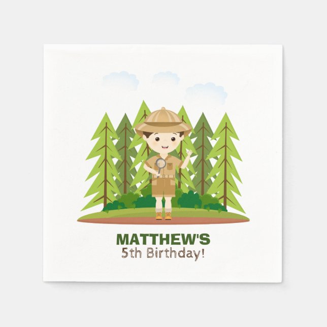 Little Explorer Napkin (Front)