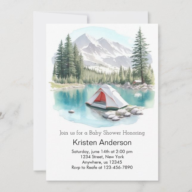 Little Explorer Starry Night Adventure Baby Shower Invitation (Front)