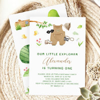 Little Explorer Woodland Forest Hiking Birthday