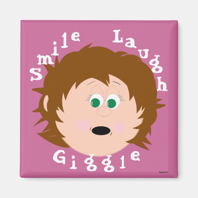 Little Faces Smile Laugh Giggle Magnet (Front)