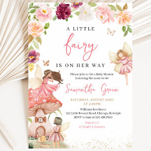 Little Fairy Baby Shower Invitation
