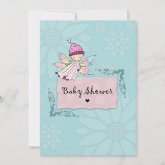 Little Fairy Cute Baby Girl Baby Shower Invites