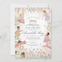 Little Fairy enchanted garden girl baby shower