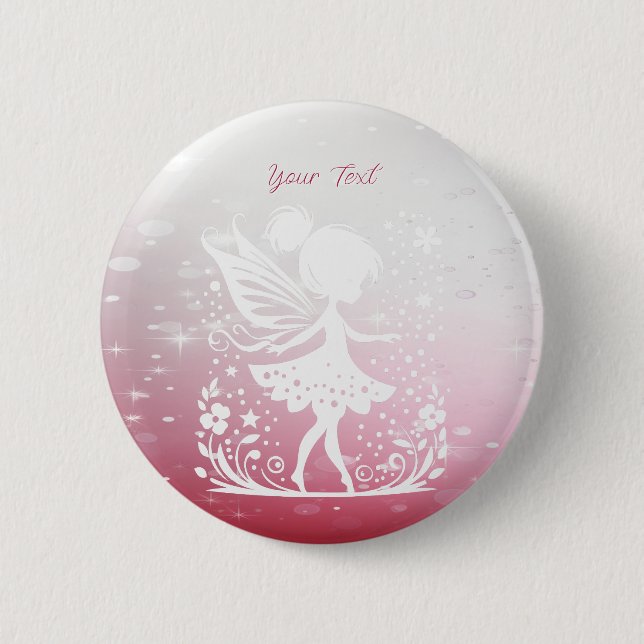 Little Fairy Floral Button (Front)