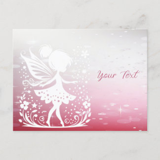 Little Fairy Floral Postcard
