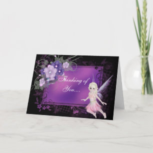 Little Fairy Girl Customisable Greeting Card
