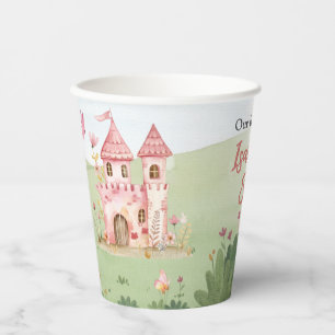 Little Fairy Pink Castle Butterfly Any Age Paper Cups