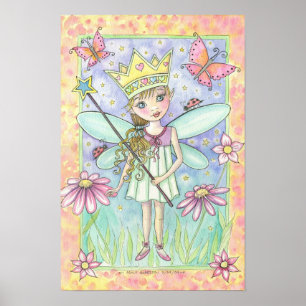 Little Fairy Princess Poster by Molly Harrison