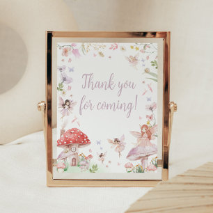 Little Fairy Whimsical Thank you for Coming Poster