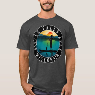 Little Falls Lake Wisconsin Paddleboarding T-Shirt