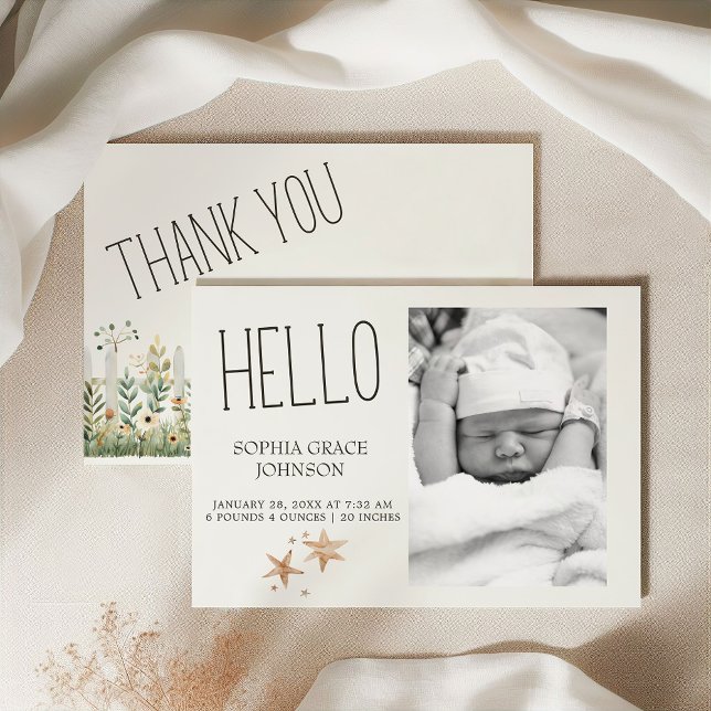 Little Farm Nursery Animals Baby Announcement (Creator Uploaded)