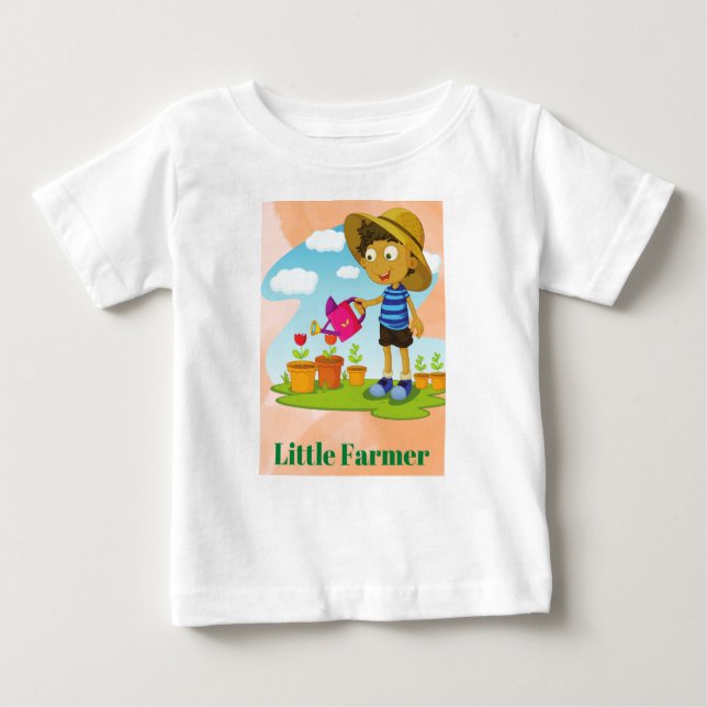 Little Farmer Baby Fine Jersey T-Shirt (Front)
