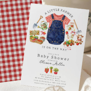 Little Farmer Baby Shower Invitation