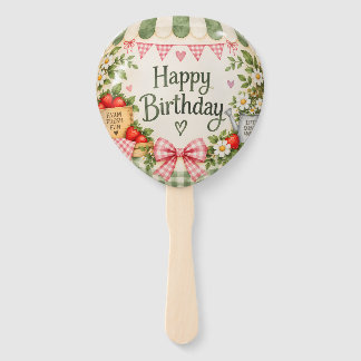 Little Farmers Market Birthday Hand Fan