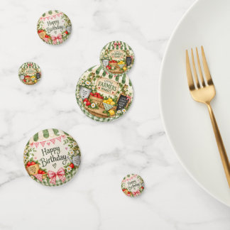 Little Farmers Market Birthday Table Confetti