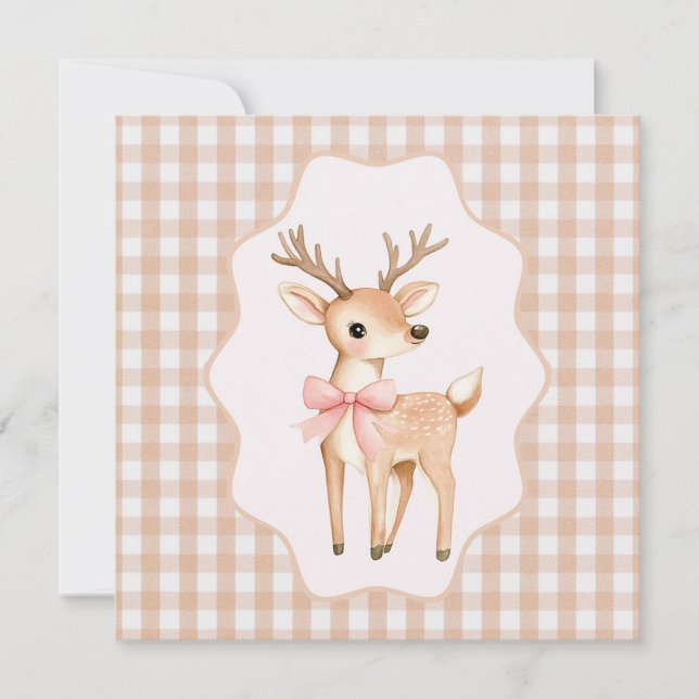 Little Fawn of Joy Holiday Card (Front)