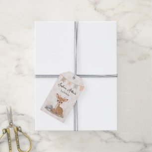 Little Fawn Woodland First Birthday Gift Tags