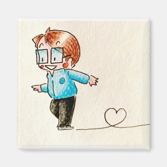 Little figure skating magnet (Front)