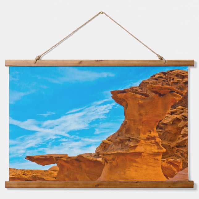 Little Finland Red Rock Sculptures Hanging Tapestry (Front)
