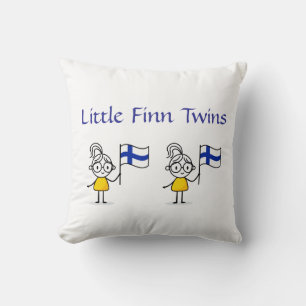 Little Finn Twins Pillow- Girls Cushion