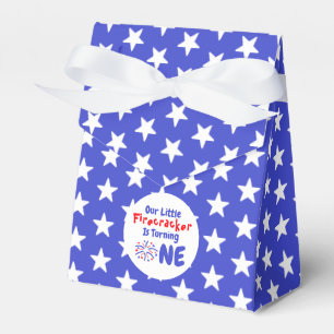 Little Firecracker 1st Birthday Favour Box