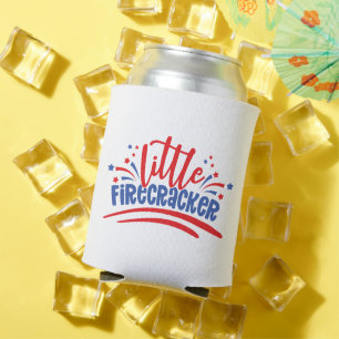 Little Firecracker 4th July Can Cooler