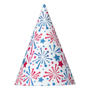Little Firecracker 4th of July Red White Blue Party Hat