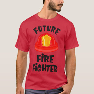 Little Firefighter Kids Fire Brigade Boys T-Shirt