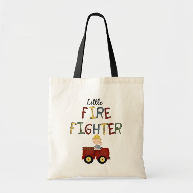 Little Firefighter Tote Bag (Front)