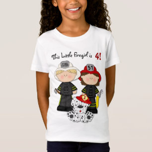 Little Firegirl Birthday - Customise T-Shirt
