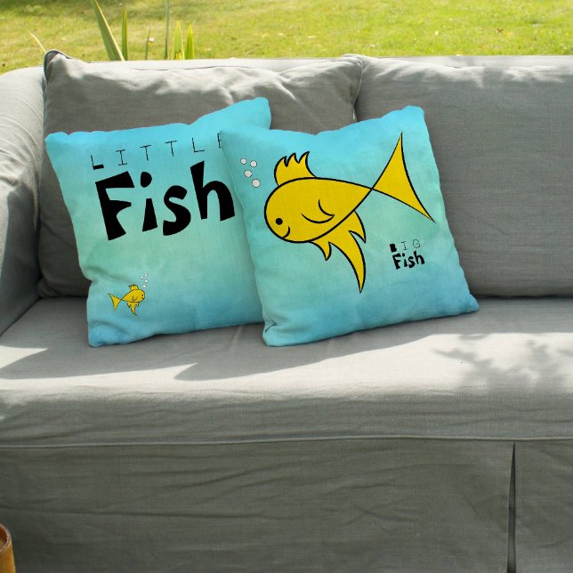 Little Fish Big Fish Funny Cushion (Creator Uploaded)