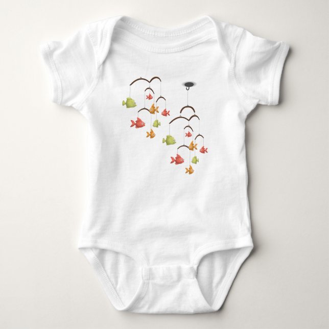 Little Fish Hanger Toy Kid T-Shirt Baby Bodysuit (Front)