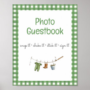 Little Fisherman Baby Photo Guestbook