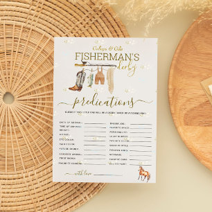 Little Fisherman Derby Baby Shower Prediction Card