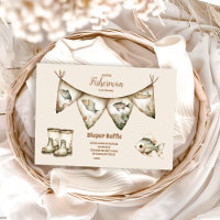 Little Fisherman Fishing Baby Showe Diapper Raffle