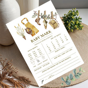 Little Fisherman Predictions Baby Shower Game