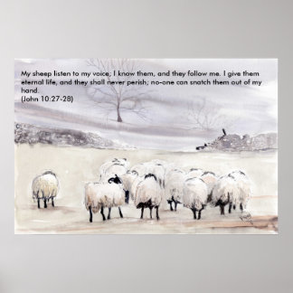 'Little Flock (Christian)' Print