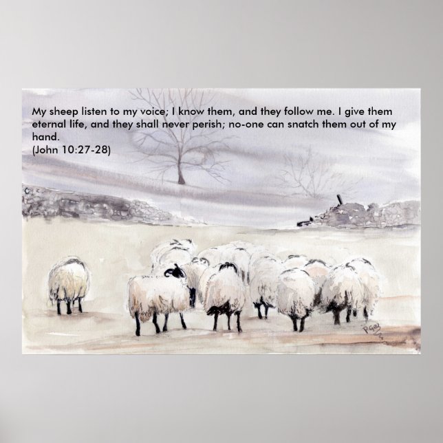 'Little Flock (Christian)' Print (Front)