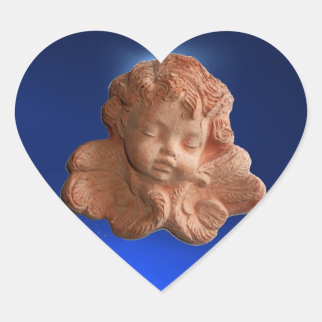 LITTLE FLORENTINE  ANGEL HEART STICKER (Front)