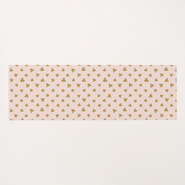 Little flower Yoga Mat (Back (Horizontal))