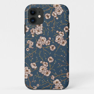 Little flowers light blue pattern Case-Mate iPhone case