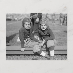 Little Football Players, 1925 Postcard