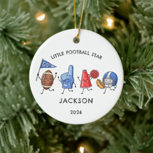 Little Football Star Personalised Ornament