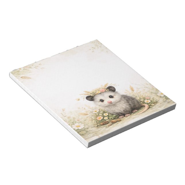 Little Forest Friend Opossum Notepad (Angled)