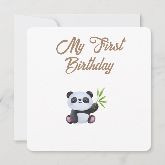 Little Forest Friends Baby Milestone Card –My Firs (Front)