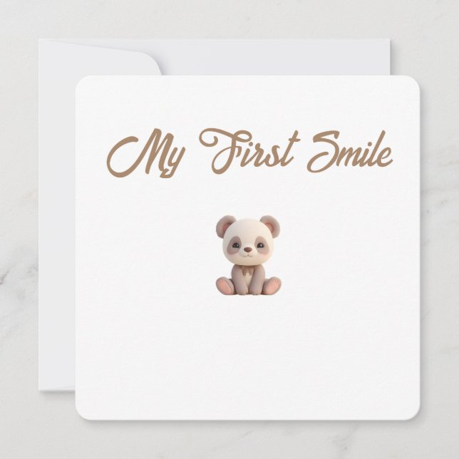 Little Forest Friends Baby Milestone Card –My Firs (Front)