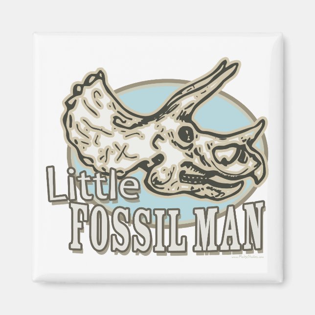 Little Fossil Man by Mudge Studios Magnet (Front)