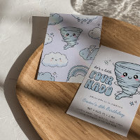 Little Fournado Blue Tornado 4th Birthday